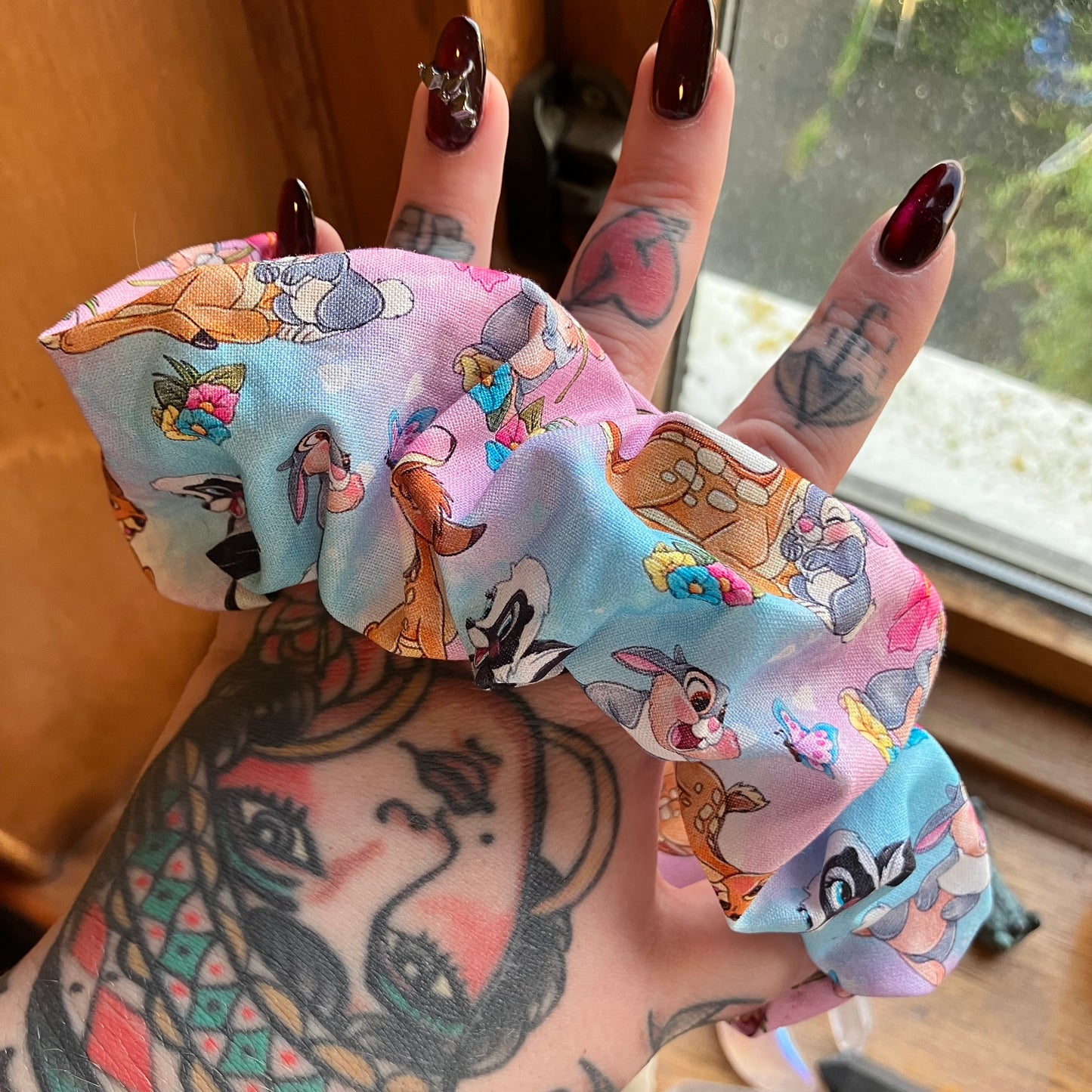 Cartoon Deer Scrunchie