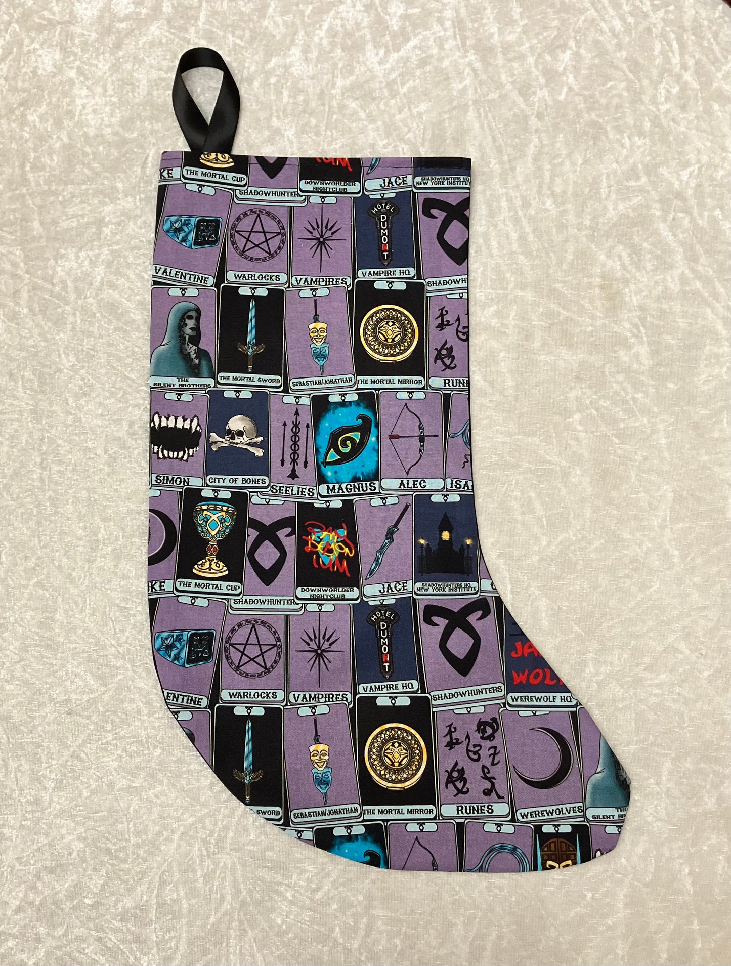 Shadow Christmas Stocking