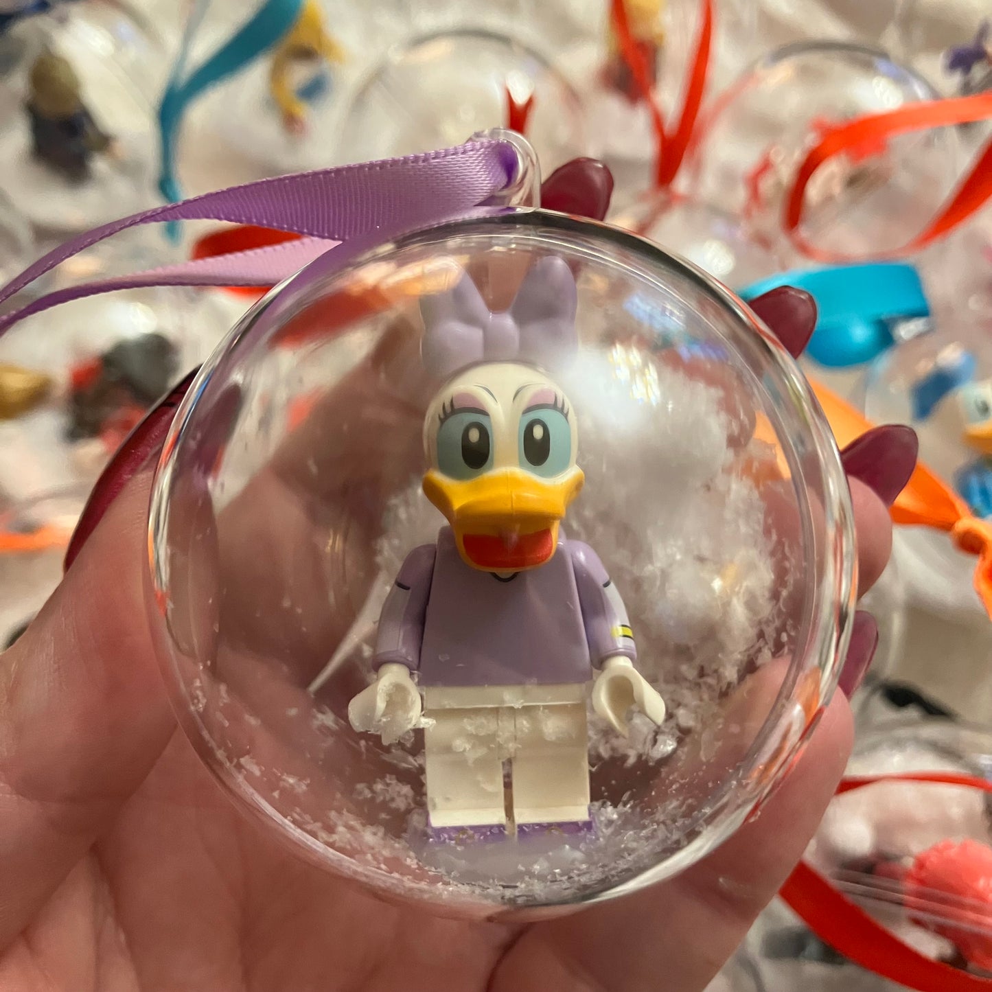 Cartoon Duck Christmas Bauble