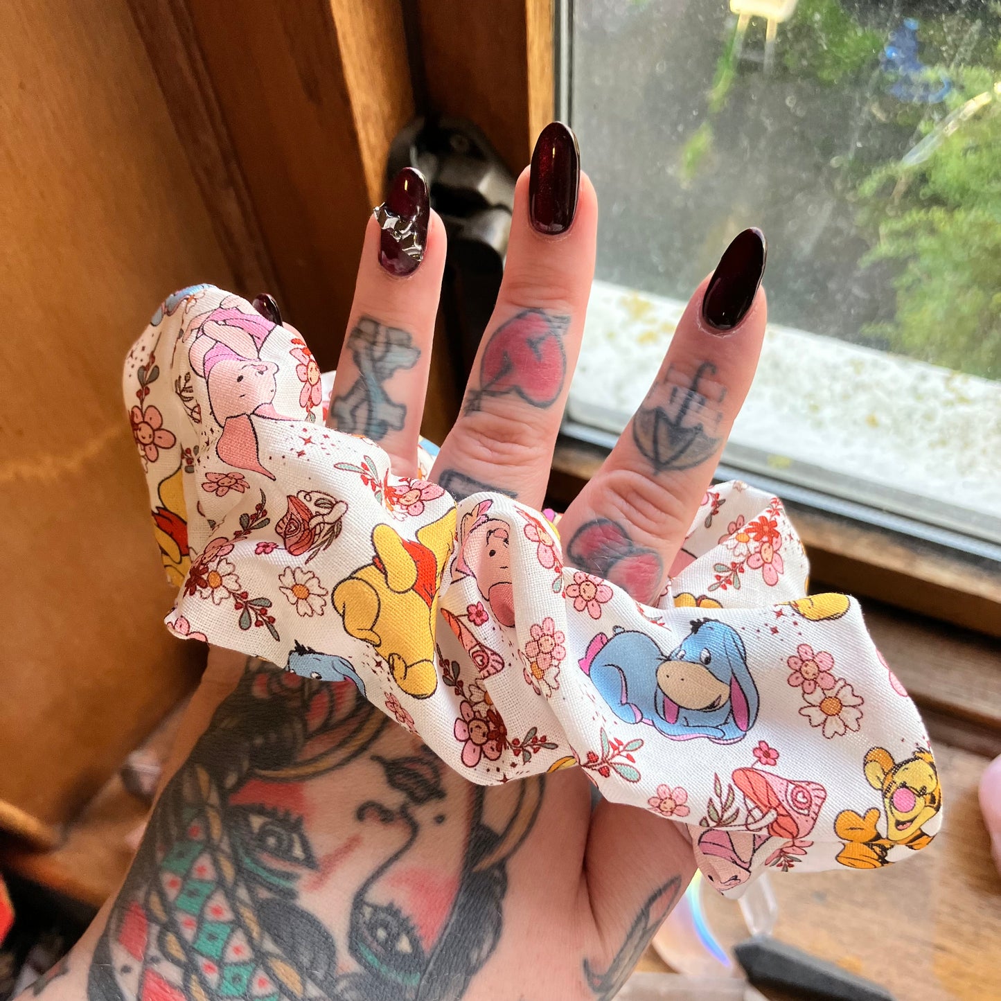 Cartoon Bear Scrunchie