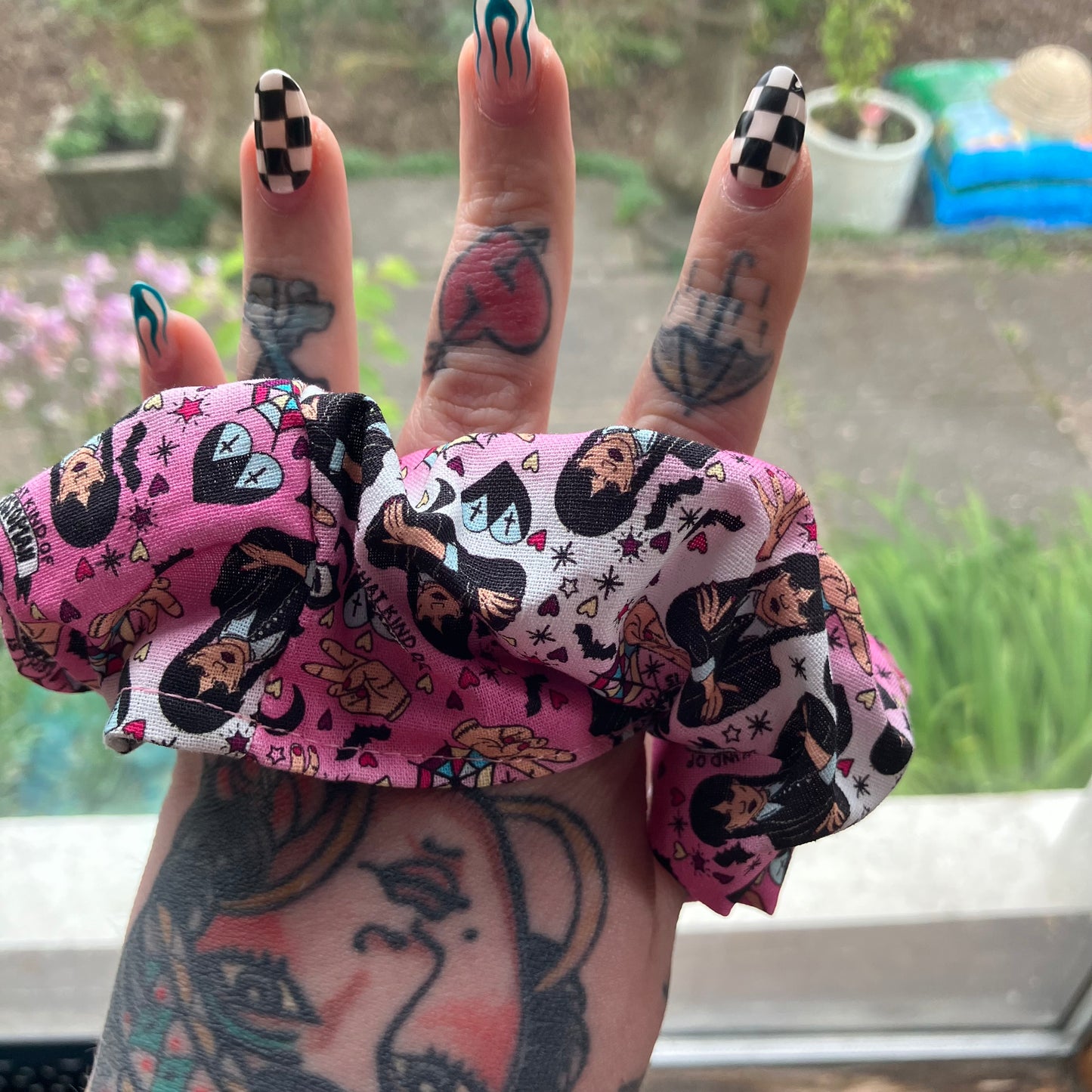 Spooky Girl Scrunchie