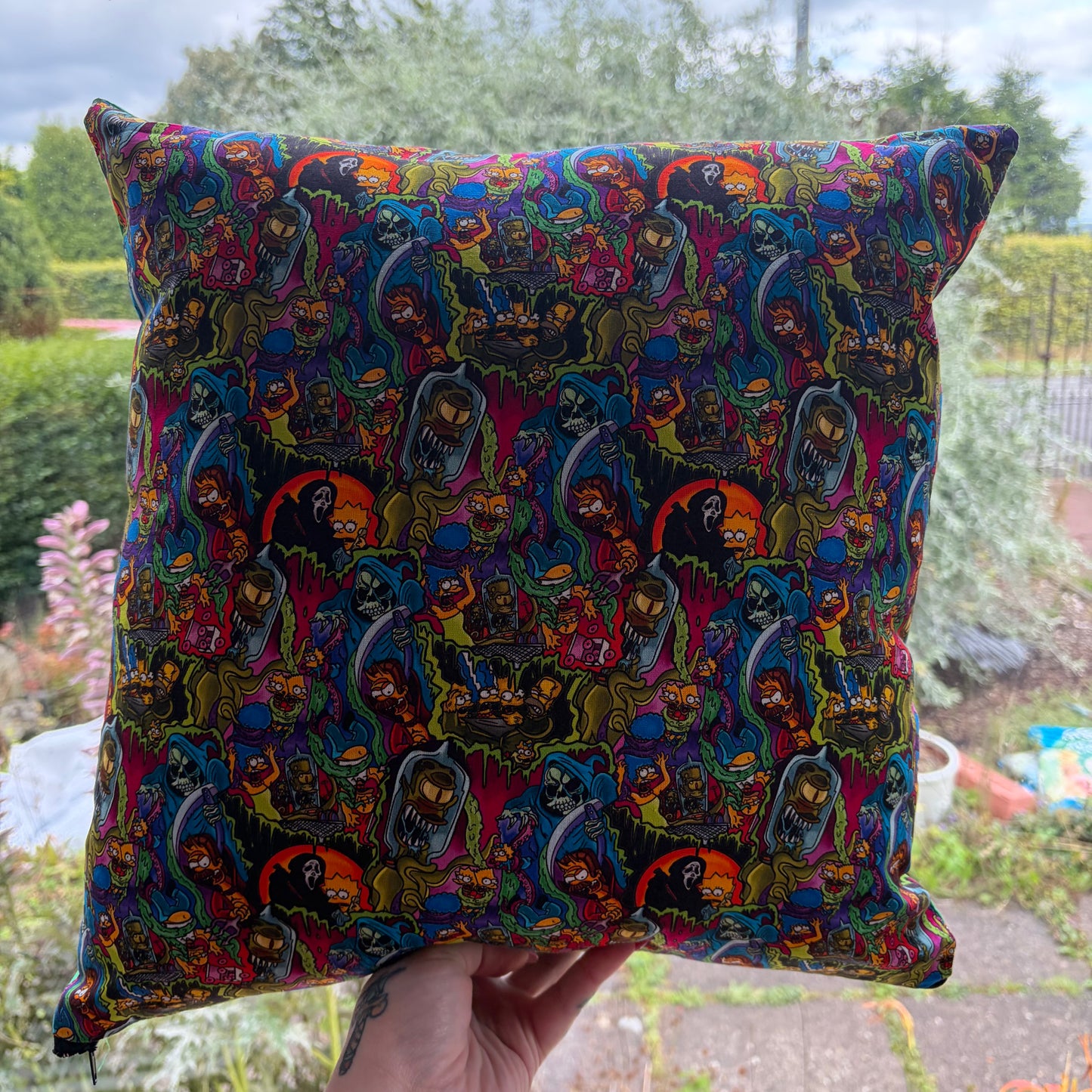 Yellow Cartoon Cushion Cover