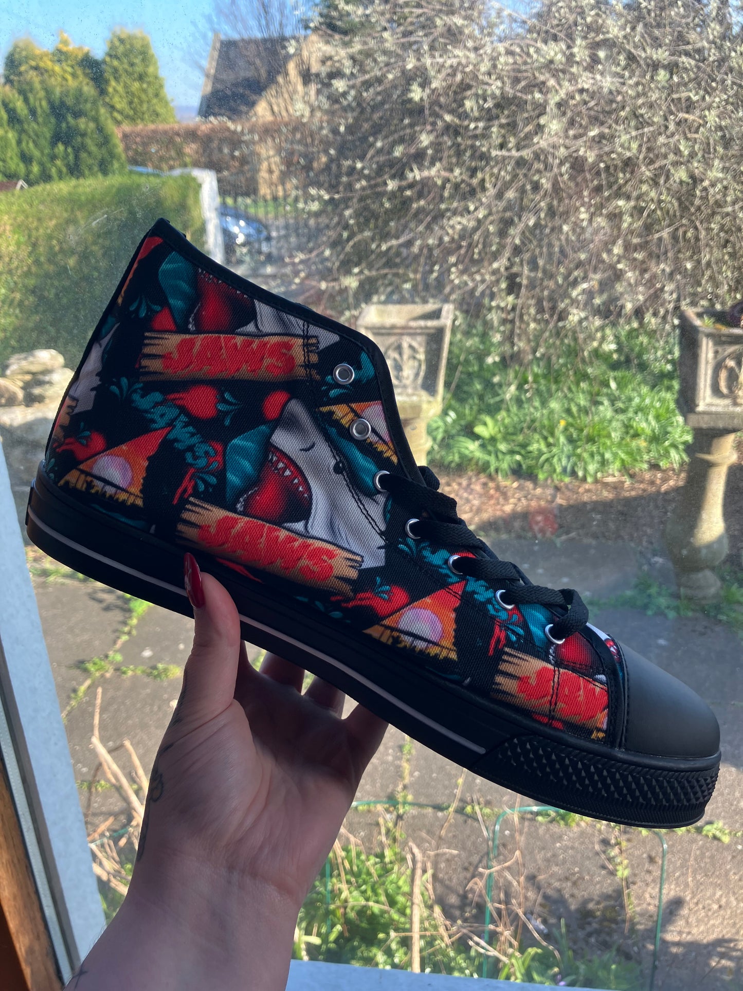 Horror Shark High Tops