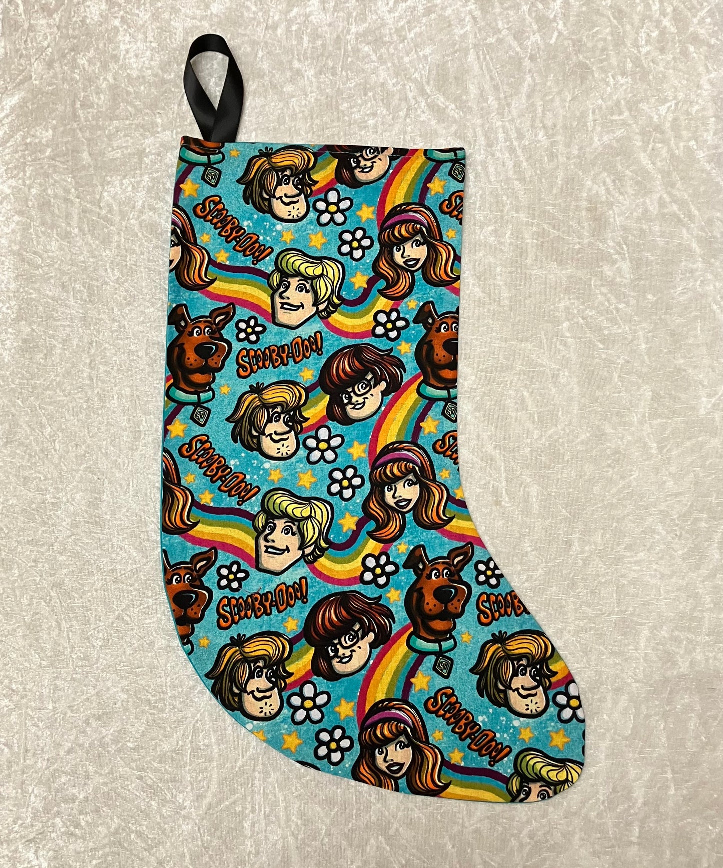 Cartoon Dog Christmas Stocking