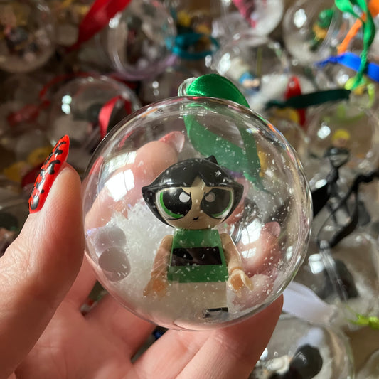 Cartoon Girls Christmas Bauble