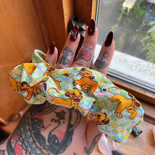 Cartoon Lion Scrunchie