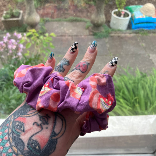 Cartoon Cat Scrunchie