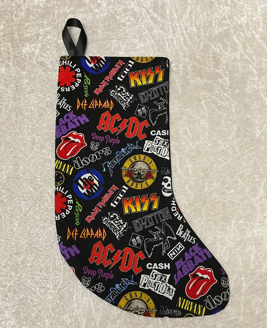 Rock Bands Christmas Stocking