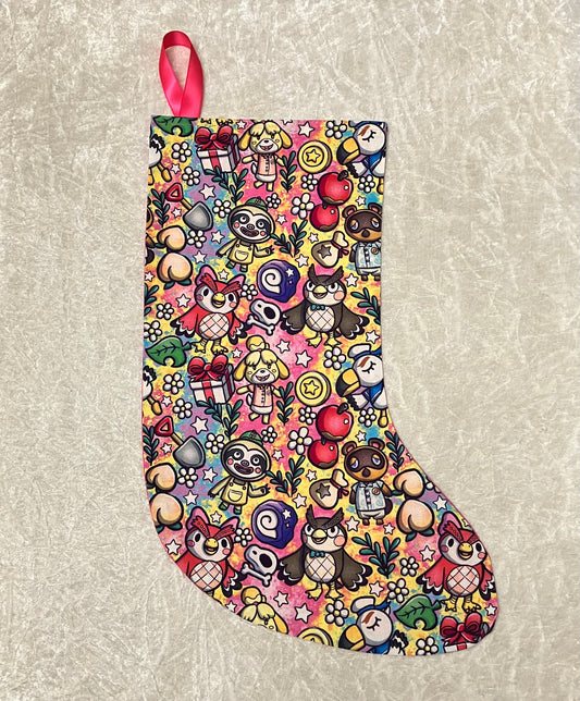 Animal Game Christmas Stocking