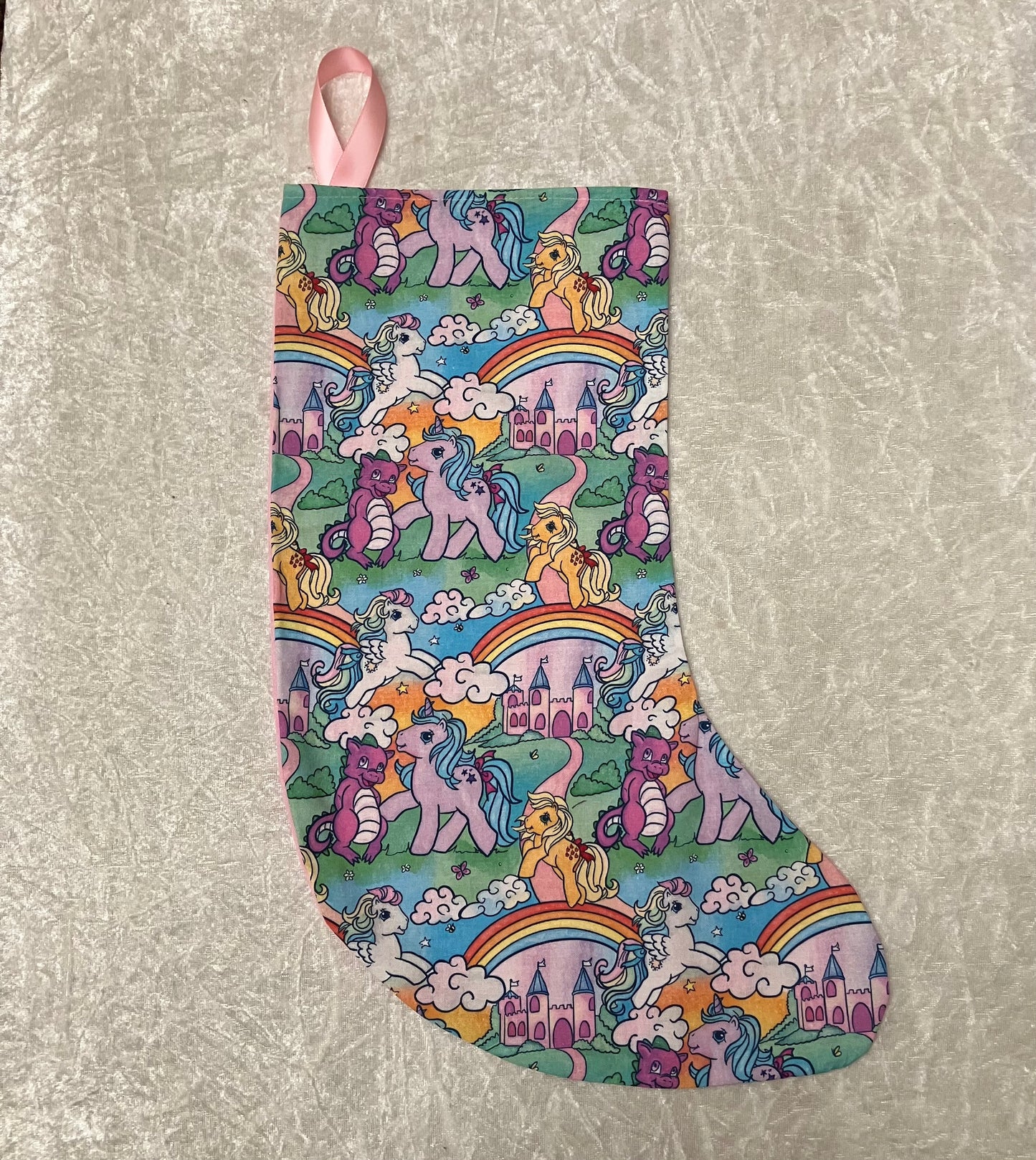 Cartoon Pony Christmas Stocking