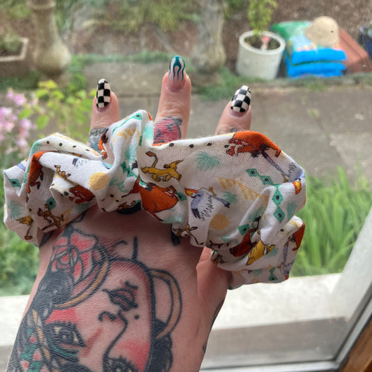Cartoon Lion Scrunchie