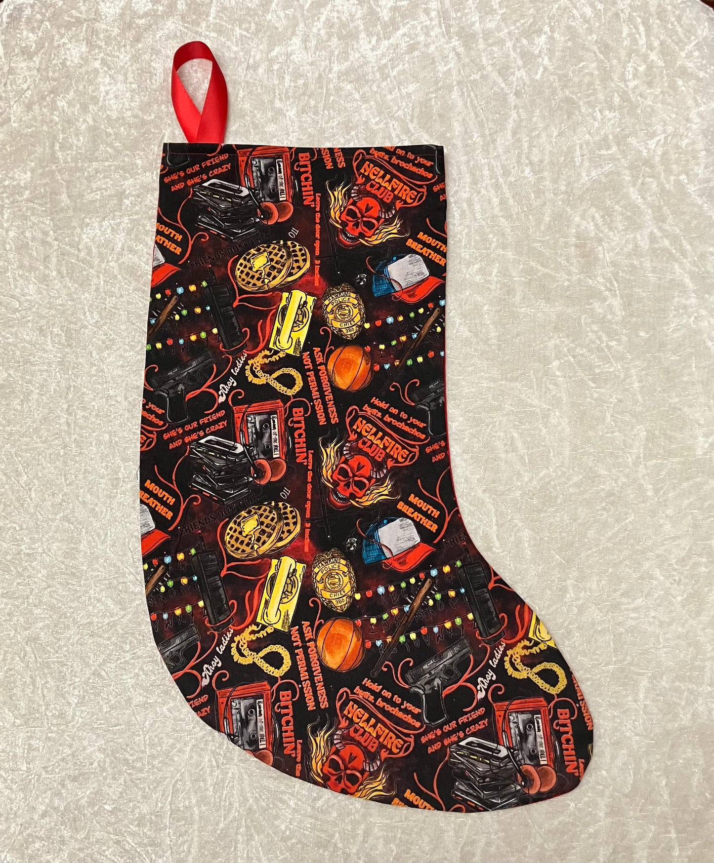 Stranger Christmas Stocking