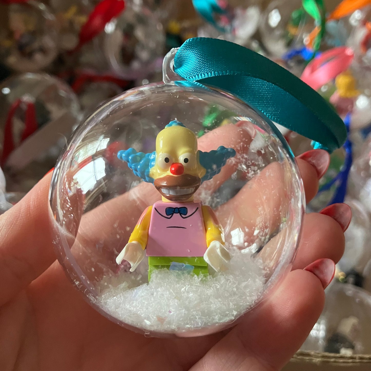 Yellow Cartoon Christmas Bauble
