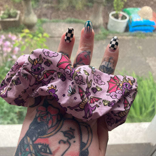 Dragon Game Scrunchie