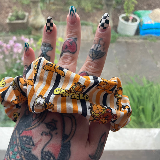 Cartoon Cat Scrunchie