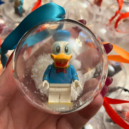 Cartoon Duck Christmas Bauble