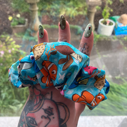 Cartoon Fish Scrunchie
