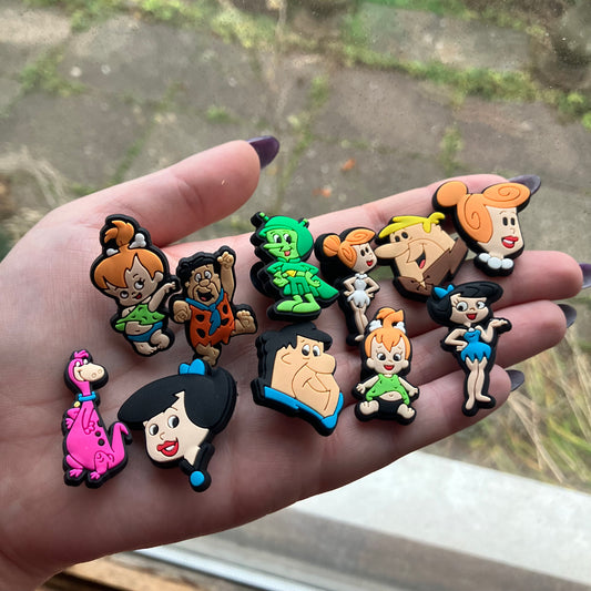 Prehistoric Cartoon Shoe Charms