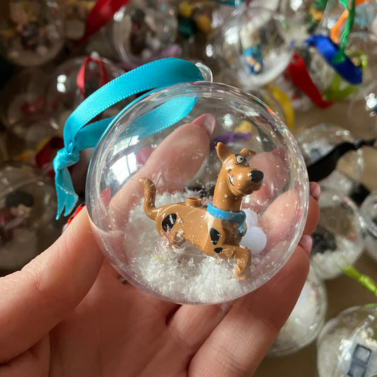 Cartoon Dog Christmas Bauble
