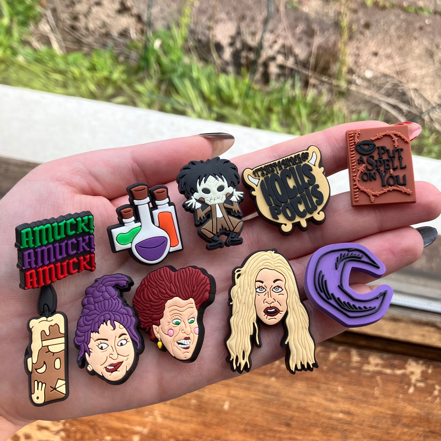 Halloween Witch Shoe Charms