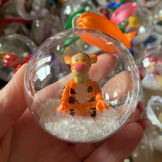 Cartoon Tiger Christmas Bauble