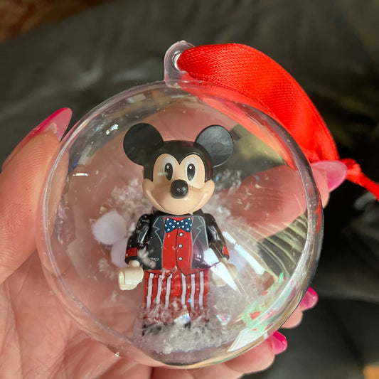 Cartoon Mouse Christmas Bauble