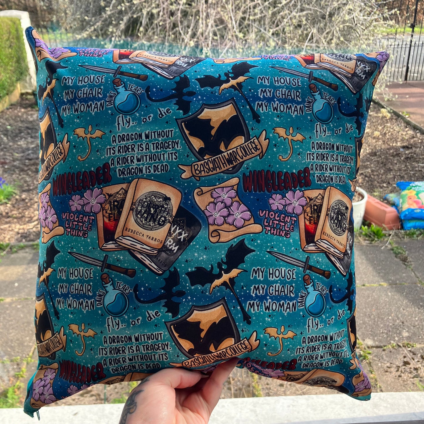 Dragon Rider Cushion Cover