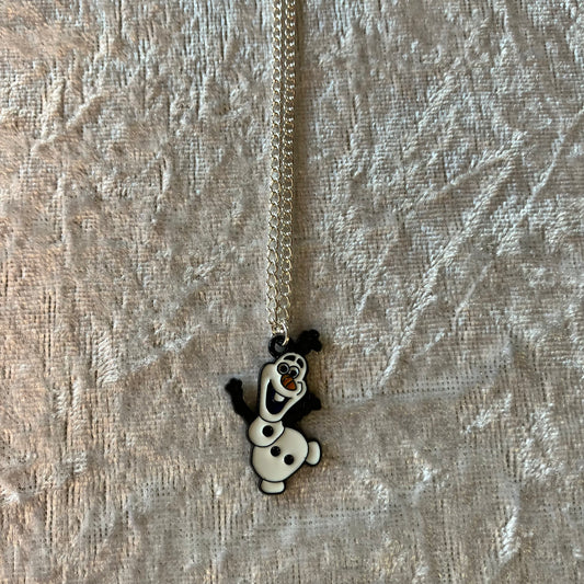 Cartoon Snowman Necklace