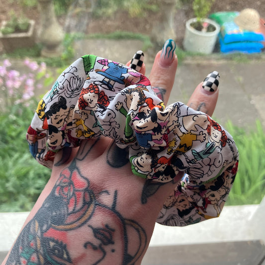 Cartoon Dog Scrunchie