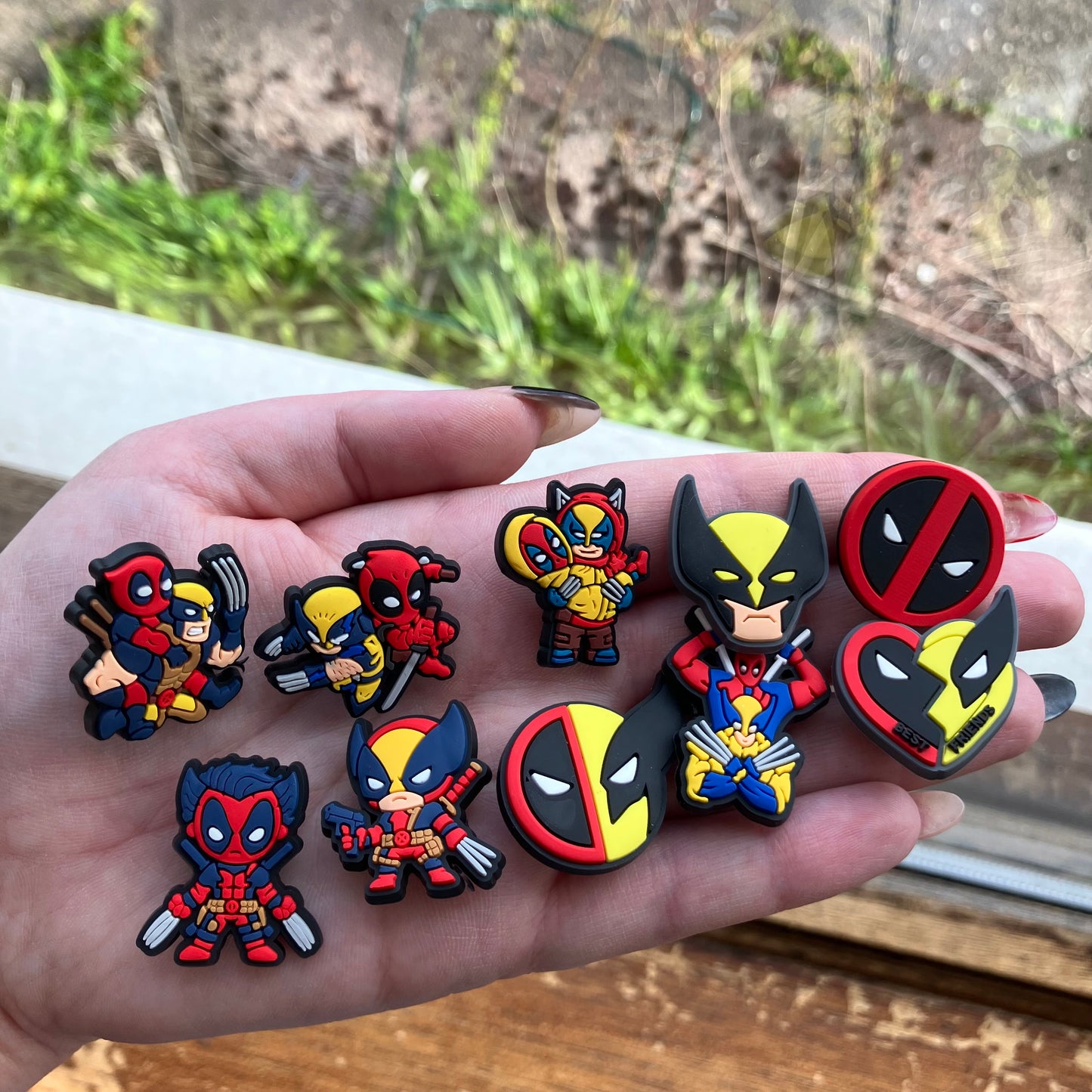 Superhero Shoe Charms