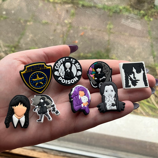 Wednesday Shoe Charms