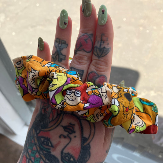 Cartoon Dog Scrunchie