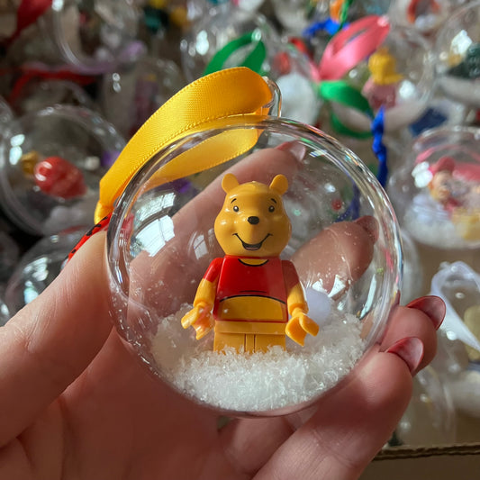 Cartoon Bear Christmas Bauble